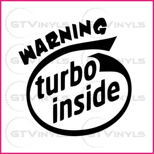 JDM Series - Warning! Turbo inside | Decal